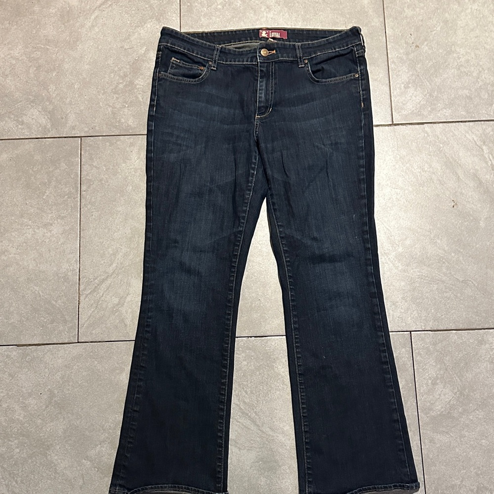 H&M Women's Dark Blue Boot Cut Jeans